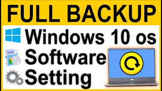 How to Backup Windows 10 OS  Full Recovery amp Restore Setup [upl. by Ilajna]