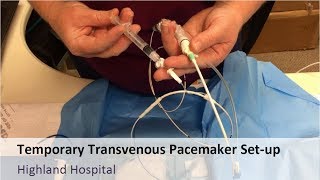 Temporary Tranvenous Pacemaker Setup [upl. by Tsew226]