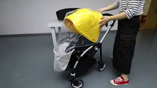 Bugaboo Bee Raincover Assembling Video [upl. by Eltsyrk]