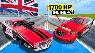 OUR HIGHEST HP DRAG RACE YET Can THIS 1700hp Mazdaspeed6 beat THAT 2900hp Pro Mod Camaro [upl. by Aynwat]