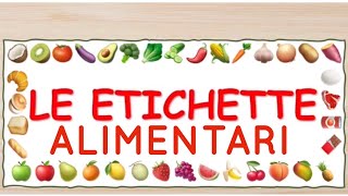 Etichette alimentari etichette biologiche codice a barre tecnologia scuola media [upl. by Corsiglia]