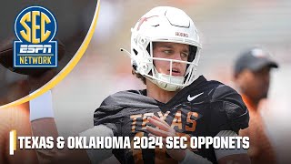 Texas amp Oklahoma 2024 SEC opponents REVEALED  ESPN College Football [upl. by Gazo495]