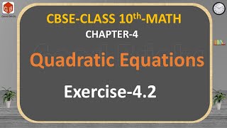 CBSE  Class 10  Math  Chapter4  Exercise42Problem2ii  Quadratic Equations cbse ncert [upl. by Hurd892]