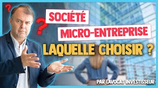 Société VS MicroEntreprise  Les différences [upl. by Adnilemre]