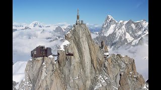 AIGUILLE DU MIDI 3840 m with the cable car Chamonix [upl. by Wolliw]