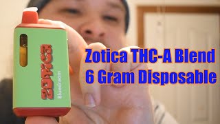 Zotica THCA Fusion Paradise Blend 6G Disposable Review Hybrid  Blue Dream [upl. by Linskey]