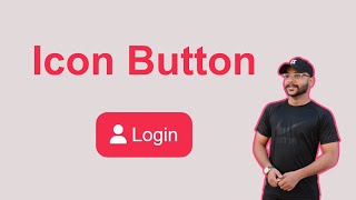 How To Add Icon in Button HTML CSS [upl. by Nydia]