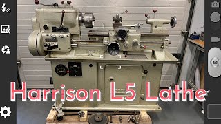 Harrison L5 in excellent condition Lathe Metalworking Tour Svarv [upl. by Ethel]