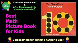 Animated Kids Book Read Aloud  Ten Black Dots by Donald Crews Counting and Cardinality [upl. by Nali]