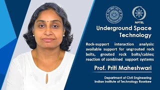 Lecture 47 Rocksupport interaction analysis for ungrouted rock bolts grouted rock boltscables [upl. by Nhar]