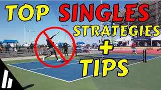 Learn The BEST Singles Strategies  Tips For ALL Levels  Briones Pickleball [upl. by Ecnadnak]