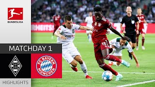 Borussia Mgladbach  FC Bayern München 11  Highlights  Matchday 1 – Bundesliga 202122 [upl. by Haimaj]