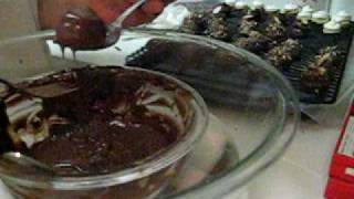 How to Coat Cookies in Chocolate Candy Melt [upl. by Hcardahs]