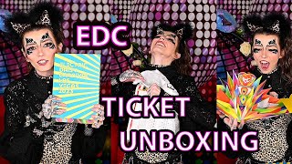 2023 EDC ticket Unboxing  My 1st EDC EVER [upl. by Akerehs]