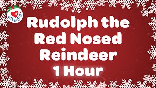 Rudolph the Red Nosed Reindeer Song 🦌 Christmas Song with Sing Along Lyrics 🎅 [upl. by Martita]