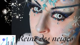 Maquillage artistique  Reine des neiges [upl. by Arrik636]