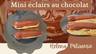 Mini éclairs au chocolat  la recette facile [upl. by Keraj]