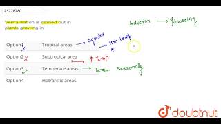 Vernalisation is carried out in plants growing in [upl. by Russi]