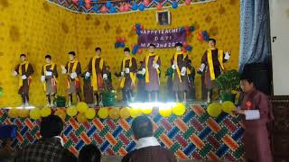 Bhutan Dance  Dance  Boedra  WANGCHU Teachers Day 2023 [upl. by Alket300]