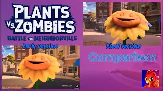 Plants vs Zombies Battle for Neighborville Early and Final Trailer Comparison [upl. by Varden787]