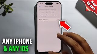 enable always on display on iphone ANY iOS [upl. by Nnire534]