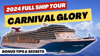 Carnival Glory 2024 Full Ship Tour  Bonus Tips amp Secrets [upl. by Eal]