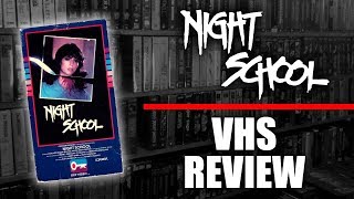 VHS Review 017 Night School 1985 Key Video [upl. by Hazlip900]