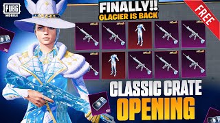 😱M416 GLACIER BACK IN CLASSIC CRATES  FREE CRATES OPENING [upl. by Anamuj]