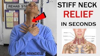 STIFF NECK RELIEF IN SECONDS  Dr Alan Mandell DC [upl. by Chud]