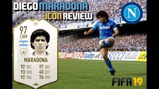 Fifa 19 97 Prime Diego Maradona Icon Review With Gameplay [upl. by Novyart676]