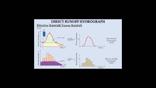 Effective rainfall hyetograph and direct runoff hydrograph shorts civilengineering hydrograph [upl. by Tiemroth]