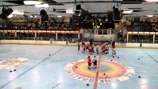 Hockey fight no two fights hang on three fights Bracknell Bees v Swindon Wildcats [upl. by Areic]