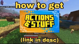 HOW TO GET ACTIONS AND STUFF [upl. by Mamoun353]