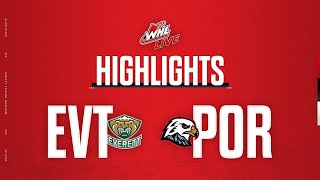 Everett Silvertips at Portland Winterhawks 15  WHL Highlights 202324 [upl. by Adlig569]