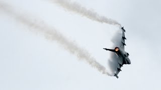 RIAT 2013 Amazing Swedish Saab JAS39C Gripen Display at Fairford RAF Airshow [upl. by Ytsihc]