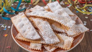 CHIACCHIERE  BUGIE  FRAPPE Ricetta Facile  Dolci di Carnevale  Fatto in Casa da Benedetta [upl. by Philpot572]