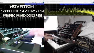 Novation Synthesizers  Peak and Xio49 5 no talking [upl. by Enohsal]