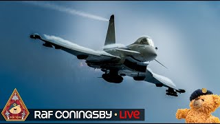 LIVE EUROFIGHTER TYPHOON FGR4 ACTION • TRAINING POLICING AND QRA STATION RAF CONINGSBY 251124 [upl. by Trever]