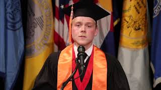 CU Boulder Commencement 2020 Senior Class Council President Chad Brokaw [upl. by Rehteh198]