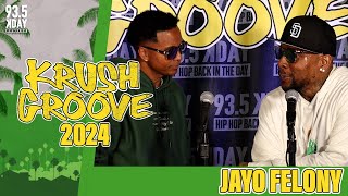 Jayo Felony Exclusive Backstage Interview At Krush Groove 2024 [upl. by Portingale]