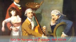 J Haydn  Hob XII14  Duo for baryton amp  in D major lost [upl. by Arodoeht410]