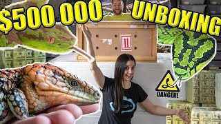 UNBOXING 500000 OF RARE REPTILES [upl. by Teews139]