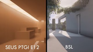 Shader Comparison  SEUS PTGI E12 VS SEUS PTGI E11 VS BSL [upl. by Crispas]