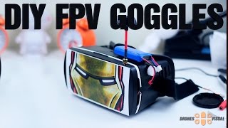 DIY FPV Goggles 58Ghz 5 Inches Screen Affordable and Easy FPV [upl. by Dnalel]