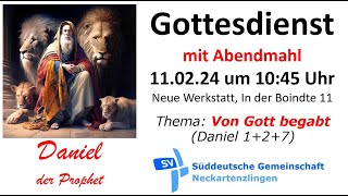 Gottesdienst Süddeutsche Gemeinschaft Neckartenzlingen [upl. by Debby]