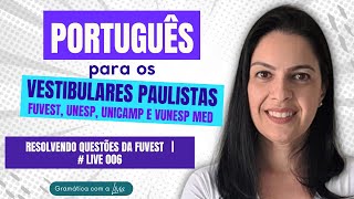 Live 006  Resolvendo questões da FUVEST 2024 [upl. by Neelahtak]