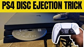 How to eject a stuck disc from a PS4 console without tighten the manual eject screw  Best Tutorial [upl. by Volin]