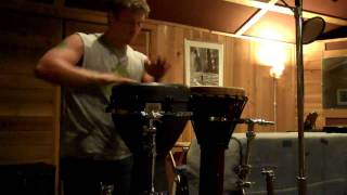 Remo Djembe amp Klong Yaw Bonus track from tonights studio session [upl. by Xavier374]