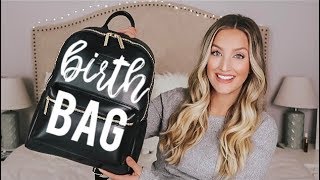 WHATS IN MY HOSPITAL  BIRTH CENTER BAG  MustHaves for Natural Birth  Becca Bristow [upl. by Beckett]