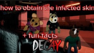 How to obtain the NEW piggy skin on Roblox  Piggy decay [upl. by Ridglee]